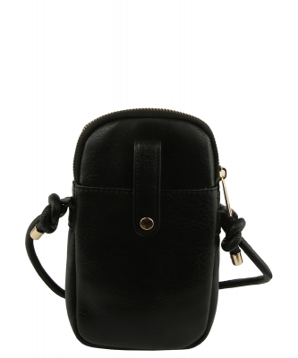 Front Pocket Crossbody Bag Cell Phone Purse LMS204 BLACK